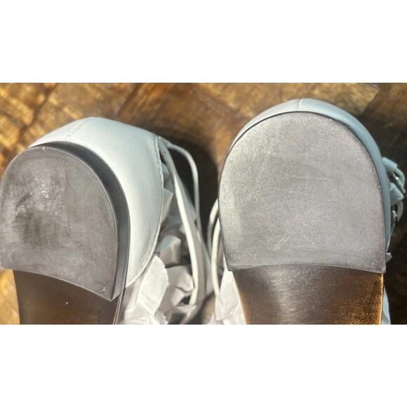 Giuseppe Zanotti Women's White Gladiator Ankle Strap Flats Sandals Size 8.5 - Picture 12 of 16